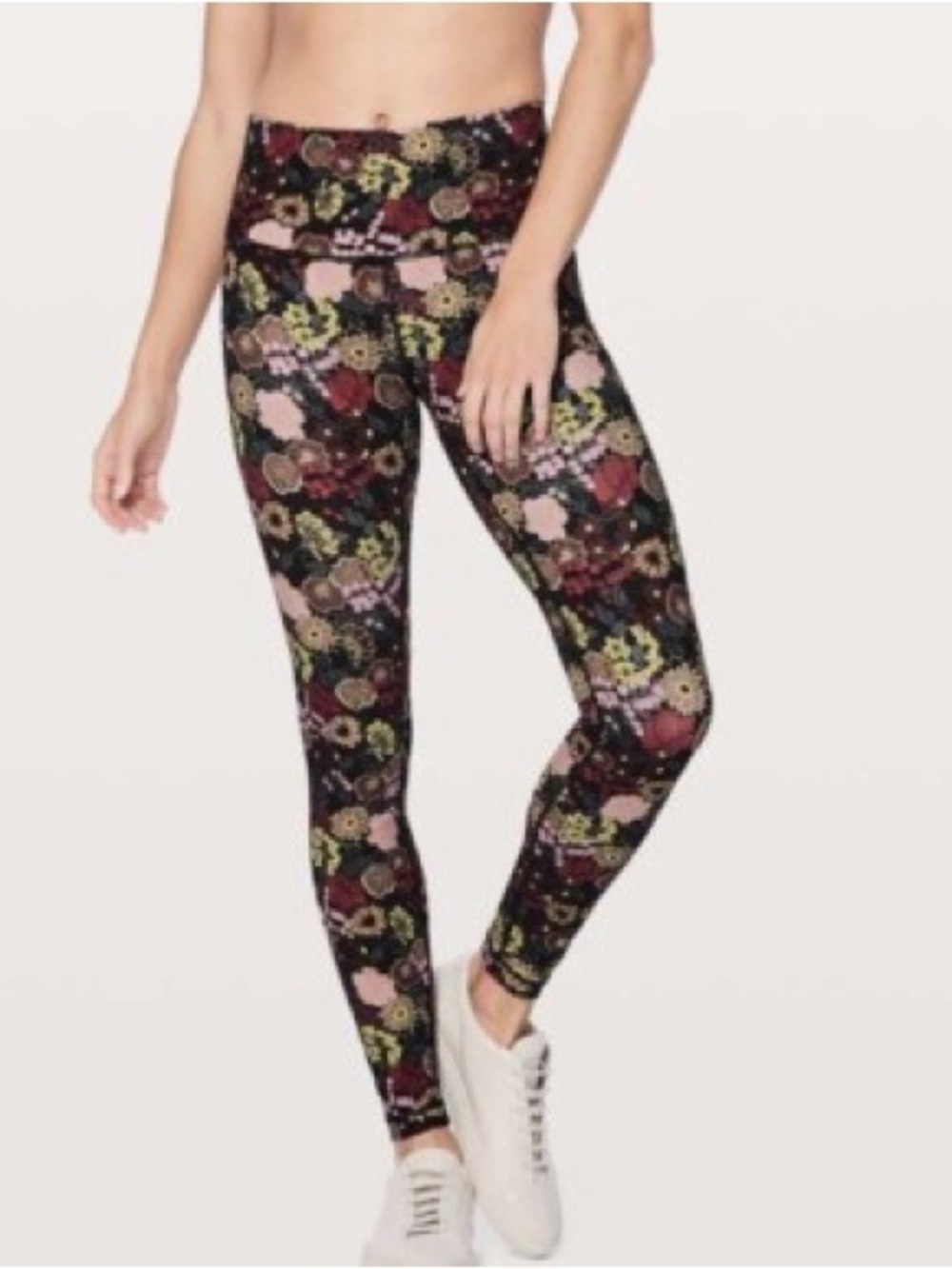 Lululemon wunder under high rise floral 28”